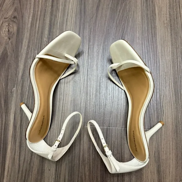 $278 Reformation Gigi Strappy Mid Heel Sandal women sz 6 - Picture 9 of 10